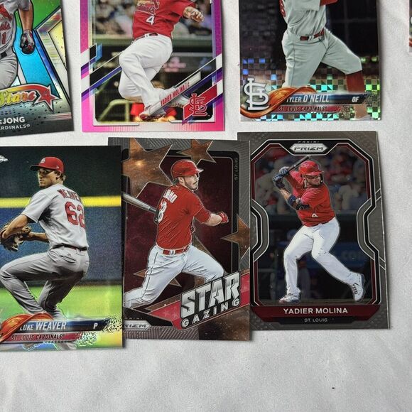 St. Louis Cardinals 40 Card Lot NM HOF Chrome Refractors 2021 Molina O’Neill RC - Picture 5 of 12